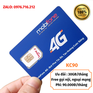 Sim Mobifone 4G KC90  KC120  KC150  Sim data Mobi hỗ trợ gọi thoại nội ngoại mạng miễn phí FREESHIP 