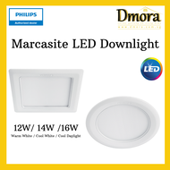 Dmora [ 6pcs ] Philips 59531 MARCASITE LED Downlight 175 16W