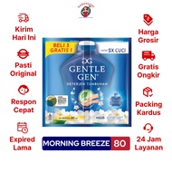 Deterjen Cair Gentle Gen Morning Breeze Sachet 80 ml Biru