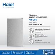 Haier ตู้เย็นมินิบาร์ ขนาด 3.3 คิว รุ่น HR-90S เงิน One