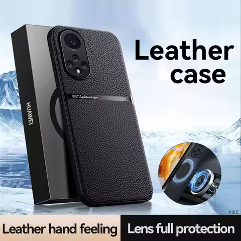 For Huawei Nova 9 NOVA 9 Pro Case Magnetic Car Holder Phone Case For Huawei NOVA9 Pro Soft Leather T