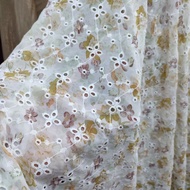 KATUN Embroidered cotton fabric - embroidered cotton fabric - premium cotton material - border fabri