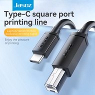 Jasoz สาย Type c ปริ้นเตอร์ CABLE USB PRINTER สาย เกรด A สายเคเบิลเครื่องพิมพ์ USB C ตัวผู้ เป็นตัวผู้ สําหรับเครื่องพิมพ์สแกนเนอร์ Hp Canon