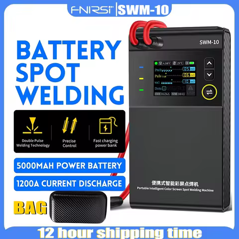 FNIRSI SWM-10 Battery Spot Welding Machine DIY Welding Equipment 18650 Battery Pack Welding Tool 500