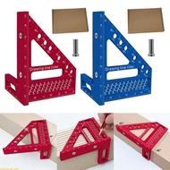 weroyal 45 90 Degree AluminumAlloy Square Ruler Protractors MultiAngles Measuring Ruler