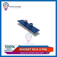 2Pin RCA Socket Regular Body - Cheap 2 pin RCA Socket