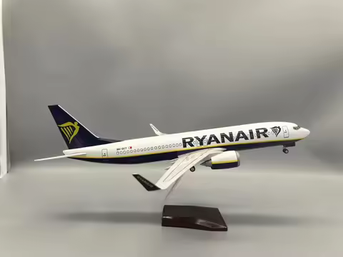 Ryanair Ireland B737-800 Aircraft Model 1:85 Scale 47cm 737 Aircraft Model Die-Cast Resin Aircraft w
