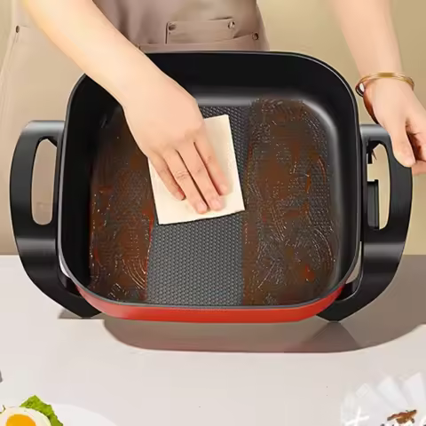 1PC Electric Hot Pot Household Multi-functional Electric Cooking Pot Large Capacity Electric Hot Pot