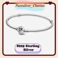 Pure Sterling Silver Bracelet Infinity Clasp