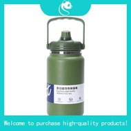 2500ML 4000ML Thermos Cup Large Cold Mug Stainless Steel 304 With Handle /Straw Water Bottle Tumbler