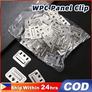 100Pcs/Set WPC Wall Metal Clip PVC Wall Panel Clip WPC Panel Clip Fluted Metal Clip Cladding Clip