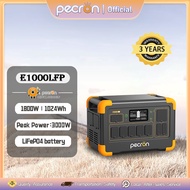 PECRON E1000LFP Portable Power Station 1024Wh 1800W(Peak 3000W) Lifepo4 Solar Generator For camping 