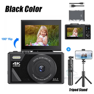 KP-2 6400W 4K Digital Camera 18X Zoom 64MP 180° Flip Selfile Screen Built-in Flash Video Vlog Travel