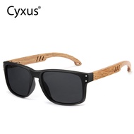 Cyxus Bamboo Glasses Men's and Women's Polarized Sunglasses Fashionable Retro Anti-UV Sunglasses 111