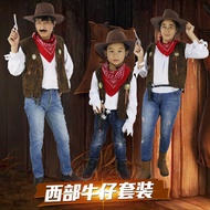 one Kids Cowboy Cosplay Costumes Halloween Set Women Coat Jacket Tops Party Masquerade Pirates of th