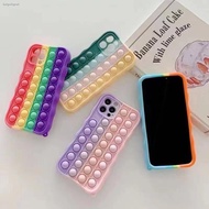 Pop It Rainbow Silicon Case For Realme 8 (5G) C12 C15