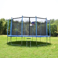 Outdoor Large Trampoline Indoor Children's Commercial with Safety Net Jumping Bed round Bouncing Bed with Ball Frame Who