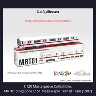 1:120 Masterpiece Collectibles  MRT01 Singapore C151 Mass Rapid Transit Train model [1987] | [2006]