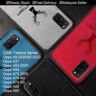 Oppo A93 A92 A74 4G 5G A73 A54 A53 2020 A31 A9 2020 A5 2020 A92020 A52020 Cloth Texture Phone Case C