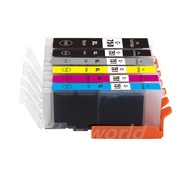 หมึกเทียบเท่า ทุกสี 1 ชุด (6ตลับ) for Canon PGI-750 CLI-751 ink cartridge for Canon PIXMA IX6770 / M