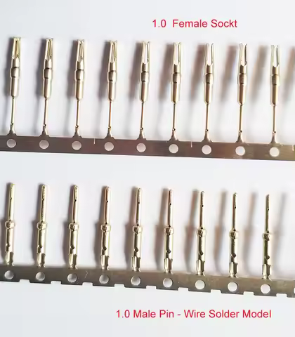 DB1.0mm Male Pin for DB Terminal Connector Gold plated for Nixie Clock Tubes IN12 IN18 QS27-1 SZ4-1 