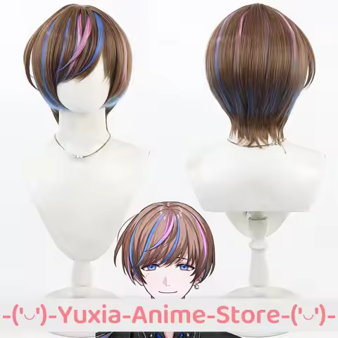 Nijisanji Virtual VTuber Streamer Seible Cosplay Wig Anime Game Roleplay Party Costume Prop Syntheti