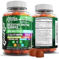 Clean Nutraceuticals Digestive Enzymes with Probiotics & Prebiotics for Digestive Health Gummies & L
