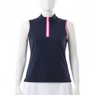 G/FORE | GFORE MOCK NECK SILKY TECH NYLON QUARTER ZIP SLEEVELESS G4LS23K865-TWILIGHT เสอแขนกดคอเตาผห
