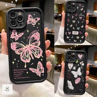HP XX16 17 18 Case Casing Pink Graffiti Butterflyhp For Xiaomi Redmi A1 A2 A3 2024 Redmi 9 9A 9T 9C 