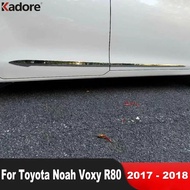 Side Door Body Trim For Toyota Voxy Noah R80 2017 2018 Chrome Car Door Panel Streamer Strip Accessor