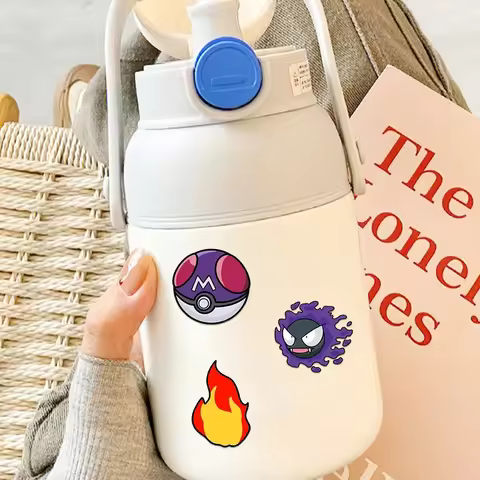 8/16 Sheets Cute Pikachu Anime Puzzle Stickers Kawaii Cartoon Graffiti Decals for Kids Laptop Luggag