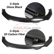 SAMURAI-LIPS Double Layer Universal FRONT BUMPER DIFFUSER LIP (Fit All Car) PERODUA AXIA BEZZA MYVI 