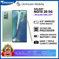 SAMSUNG GALAXY NOTE 20 5G | 8GB + 256GB 1 Year Warranty New Original Phone