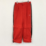 耐吉運動尼龍褲，紅色， L碼，古著