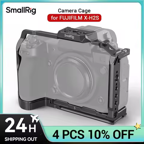 SmallRig Multifunctional Cage for FUJIFILM X-H2S with FT-XH / VG-XH Battery Grip Bottom with Arca-Sw
