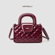 HEYMOLLY NICO – Elegant Women Crossbody Sling Bag Women HandBag with Top Handler Glossy Material Beg