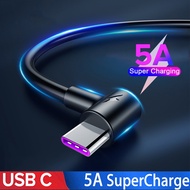 1.5M/2M/3M Usb C Cable Super Fast Charge for Samsung Galaxy S20 S10e Note 10 + Type C 5A Charger for Huawei Mate 30 Pro Honor 20