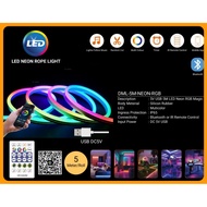 LED NEON Strip Lights 5M RGB 5V USB Powered with Remote Music Sync RGB TV Backlight Bluethooth