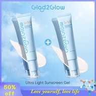 Glad2Glow daily moisturizing Ultra Light Sunscreen Gel SPF 50 PA+++ (40g)Skincare Sunblock Cream Ant