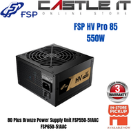 FSP HV Pro 85 550W 650W 80 Plus Bronze Power Supply Unit FSP550-51AAC FSP650-51AAC