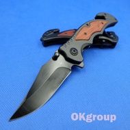 NB007-Black Folding knife Black Dragon model /// มีดพับพกพา มีดเดินป่า มีดสวยงาม มีดแคมป์ปิ้ง ออกแบบ