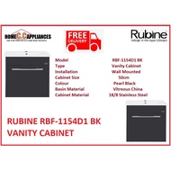 RUBINE RBF-1154D1 BK / WH VANITY CABINET