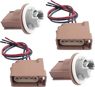 2 PCS Turn Signal Socket and 2 PCS Pigtail Connector Fit for Ford/Lincoln/Mercury 2003-2019 Replace 