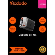 Mcdodo CH-411 67W GaN Charger with Built-in Retractable Cable(US Plug)