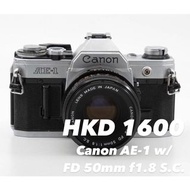Canon AE-1 w/ FD 50mm f1.8 S.C.