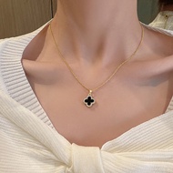 18k Women Necklace Four-leaf Clover Korean Fashion