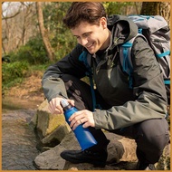 Water Filter Bottle Portable Filter Bottles for Drinking Water Purifying Water Bottle Foldable for O