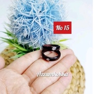 MATA Black 1 eye ring size 15 kokka kaokah