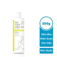 Dầu tắm thảo mộc dưỡng lông Hàn Quốc cho thú cưng Prunus Aroma Mild Shampoo 500ml