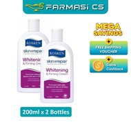 Rosken Skin Repair Whitening & Firming Cream 200ml x 2 Bottles (TWIN) EXP:04/2028 [ Farmasi CS ]